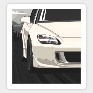 Honda S2000 AP2 Rolling - Platinium White Sticker